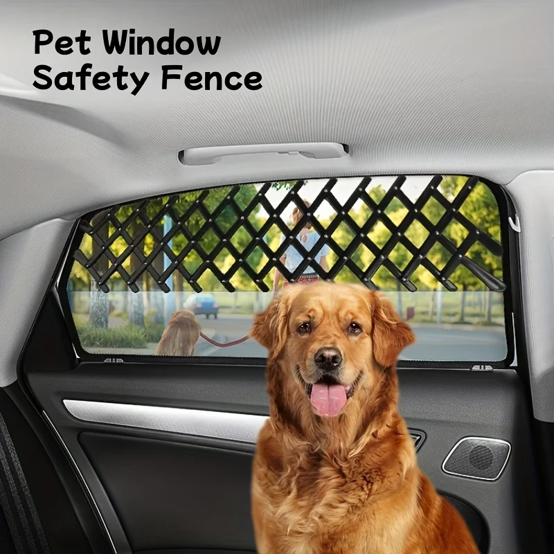 Grade Ajustável para Janela de Carro para Cães Retrátil - Imagem 3