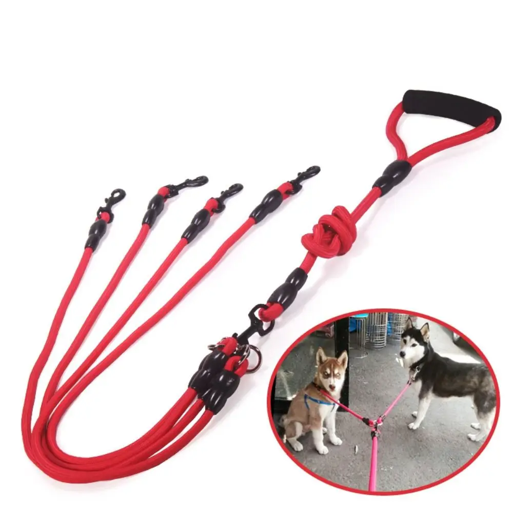 Trela Dupla para Cães Nylon com Duas Cabeças para Caminhada - Imagem 3