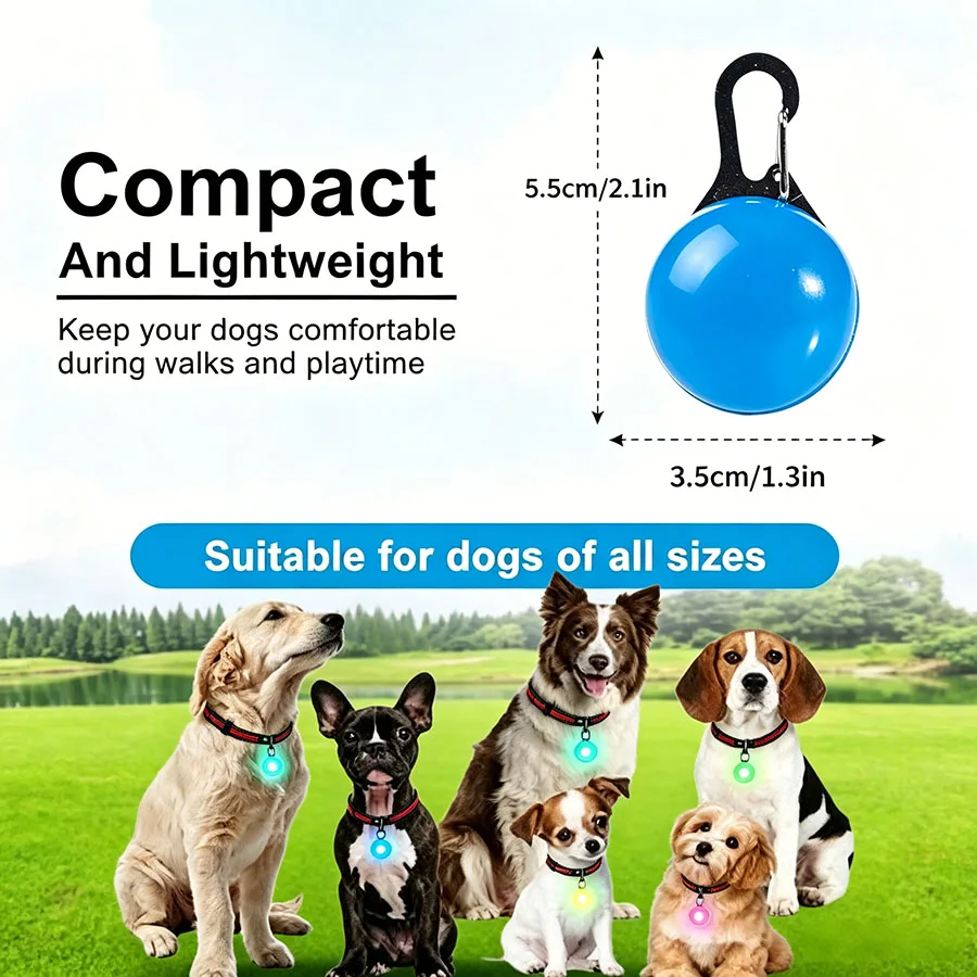 Colar LED para Cães Recarregável USB com Luz de Flash - Imagem 6