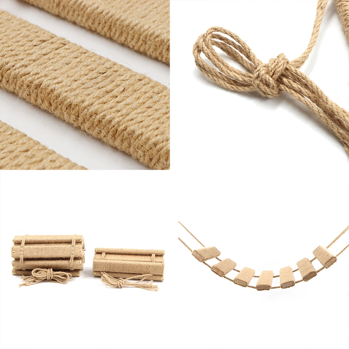 Escada para Gatos de Madeira e Sisal de 50 cm para Escalada - Imagem 5