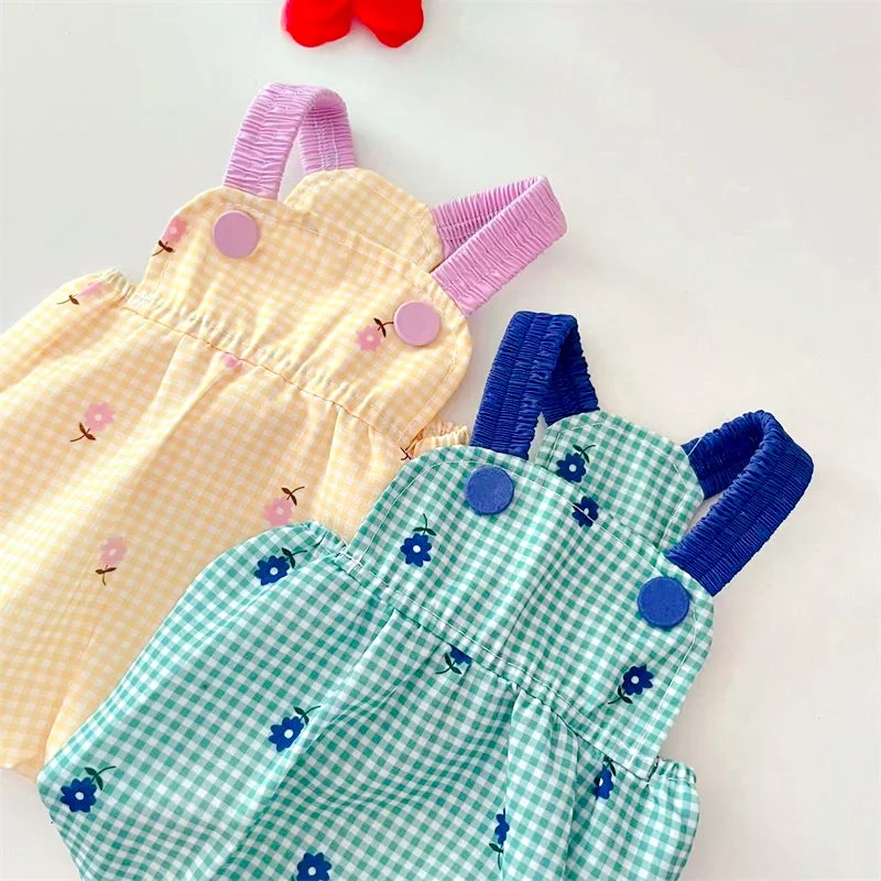 Vestido Xadrez para Cães e Gatos de Poliéster Respirável - Imagem 5