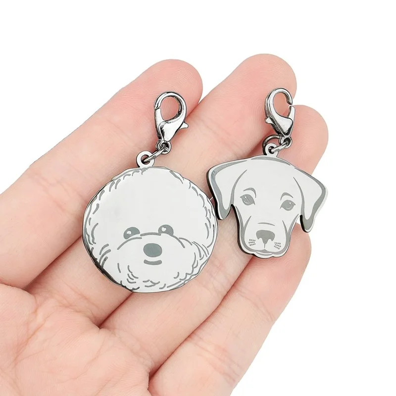 Placa de Identificação para Pets Aço Inoxidável Personalizável - Imagem 3