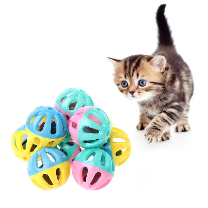 Bolas Ocas para Cães e Gatos 10 Unidades com Sino Embutido 3,5 cm - Imagem 3