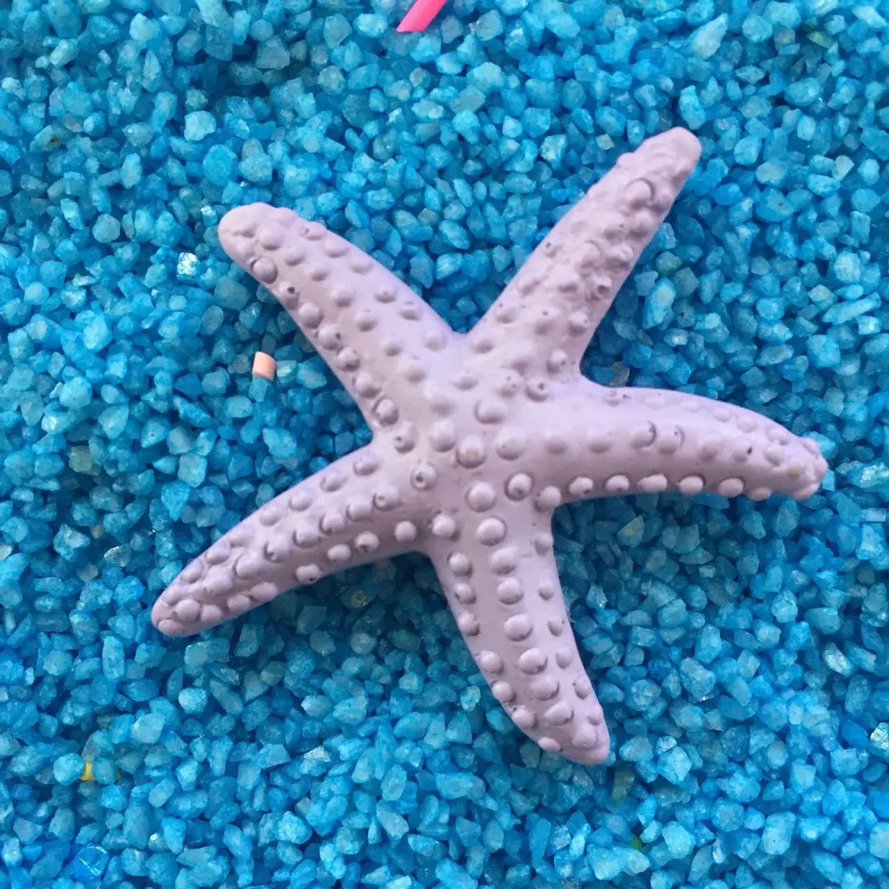 9 Seixos para Aquário Coloridos Fluorescentes em Forma de Concha e Estrela - Imagem 2
