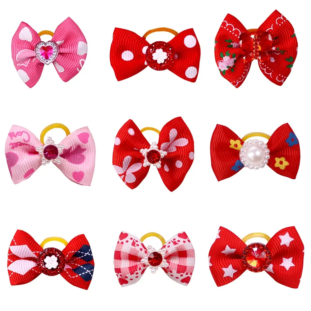 Laços de Poliéster para Cães e Gatos com Elástico 3-4 cm 10 Peças - Imagem 6