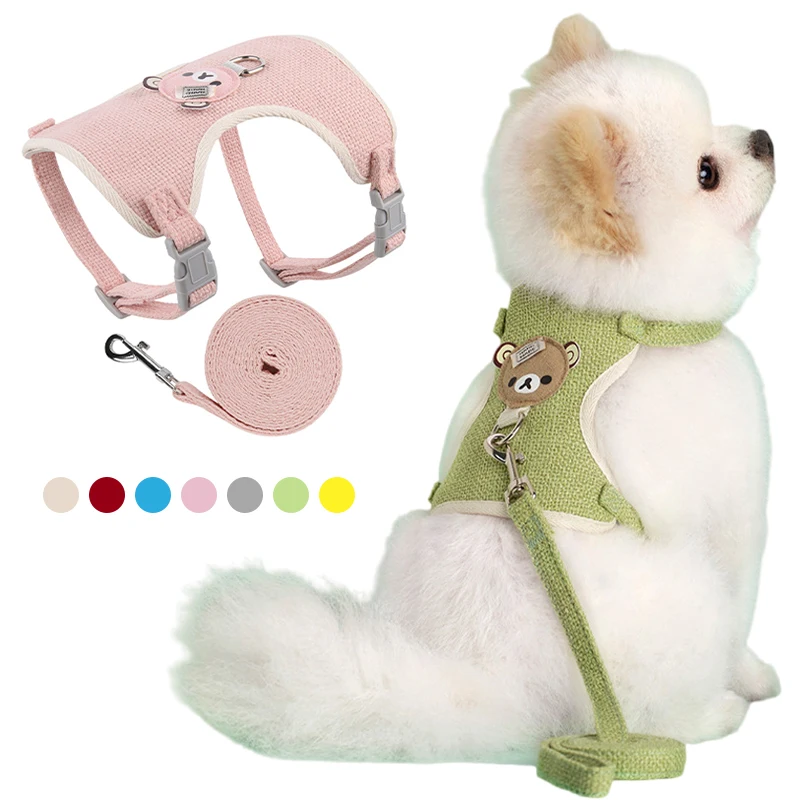 conjunto coleira e guia para cães e gatos