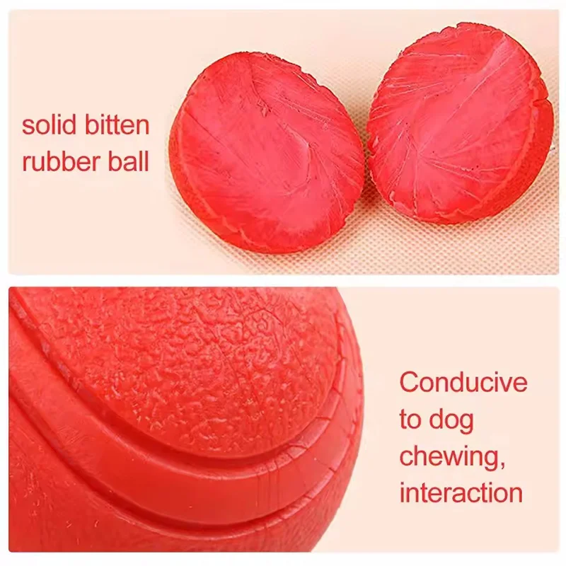 Bola de Borracha Elástica para Cães Sólida e Durável - Imagem 4