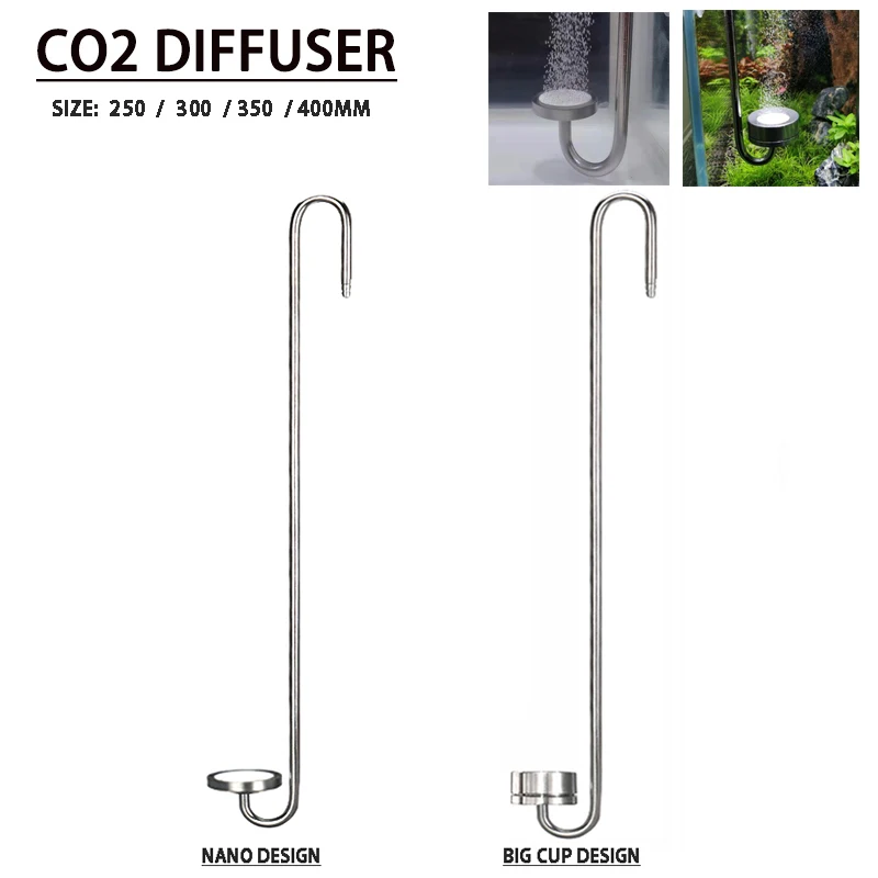 Difusor de CO2 para Aquário de Aço Inoxidável com Disco Cerâmico - Imagem 3