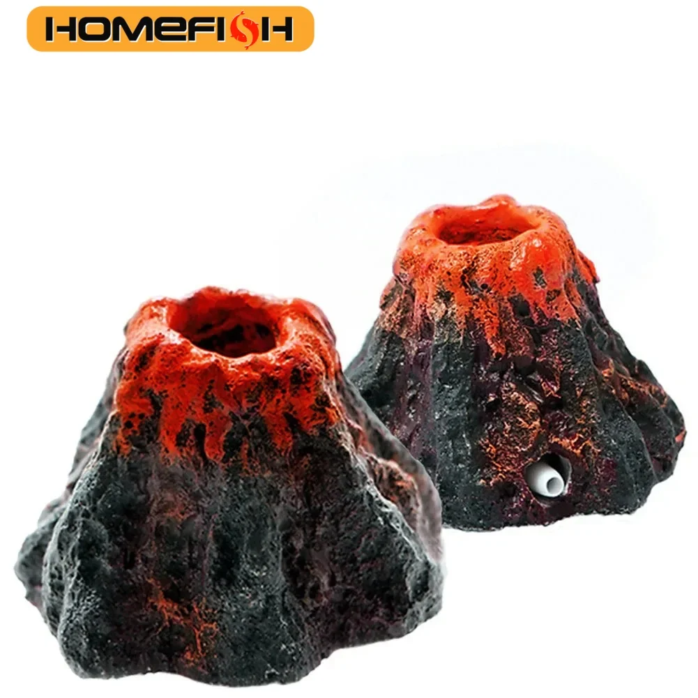 Vulcão Homefish para Aquário com Pedra Bolha e Aerador - Imagem 4
