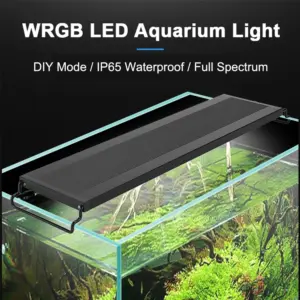 luz led wrgb para aquário com timer