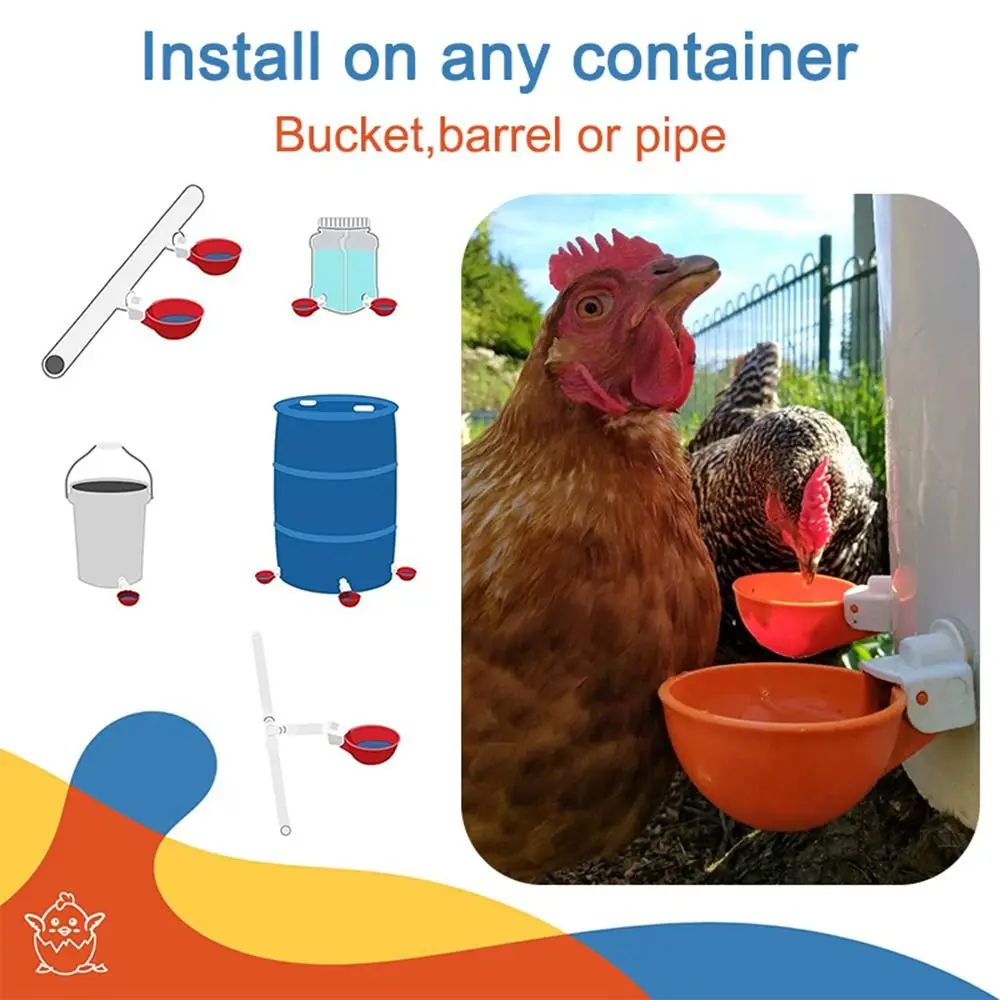 Bebedouro Automático para Aves de Plástico com 4 Peças - Imagem 5
