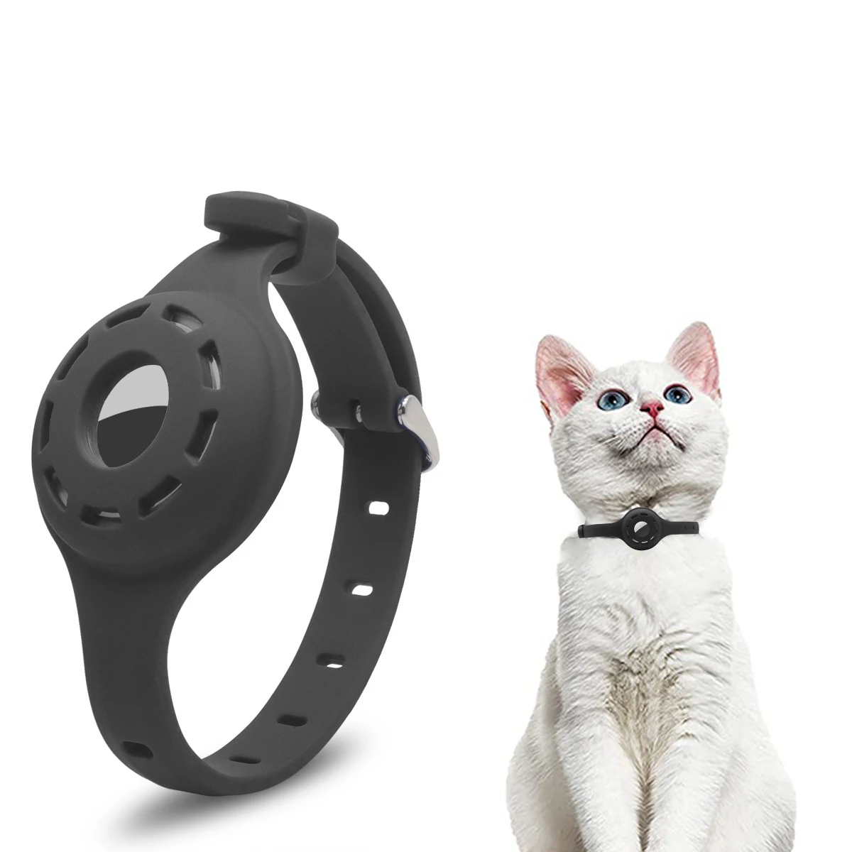 coleira para cães e gatos com suporte airtag