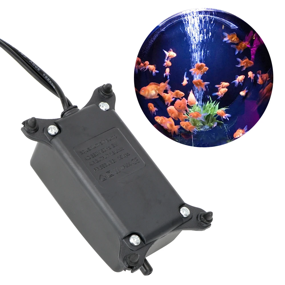 Bomba de Ar para Aquário 2W Silenciosa com Base Antiderrapante - Imagem 3