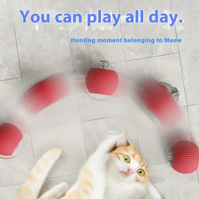 Brinquedo Interativo para Gatos Bola Rolante Recarregável USB - Imagem 3