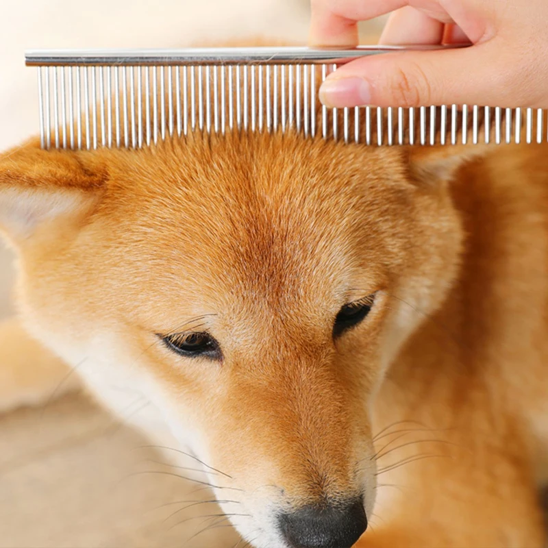 Pente de Aço Inoxidável para Cães e Gatos de 16 ou 19 cm - Imagem 2