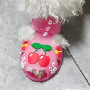 sandálias de silicone para cães pequenos