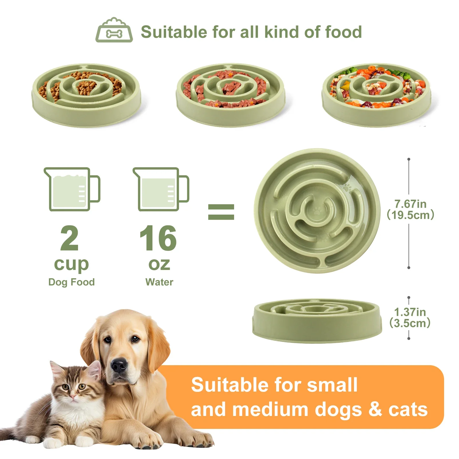 Comedouro Lento para Cães Antiderrapante Anti-Gulpe para Cães de Porte Grande - Image 2