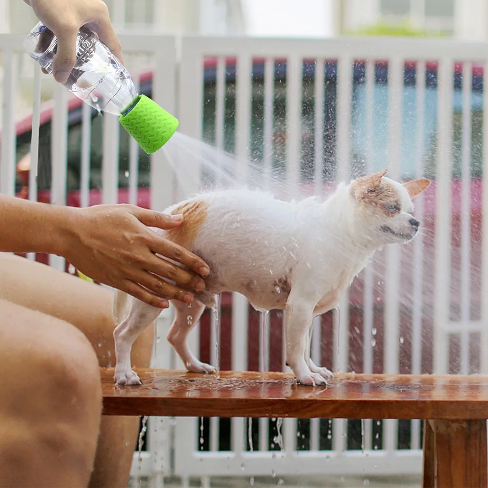 Chuveiro Portátil para Pets de Silicone Universal 5,2 cm para Garrafa - Imagem 5