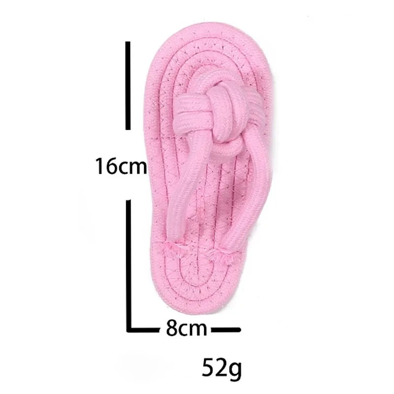Brinquedo de Corda para Cães Pequenos Tipo Chinelo, Fácil de Limpar - Image 2