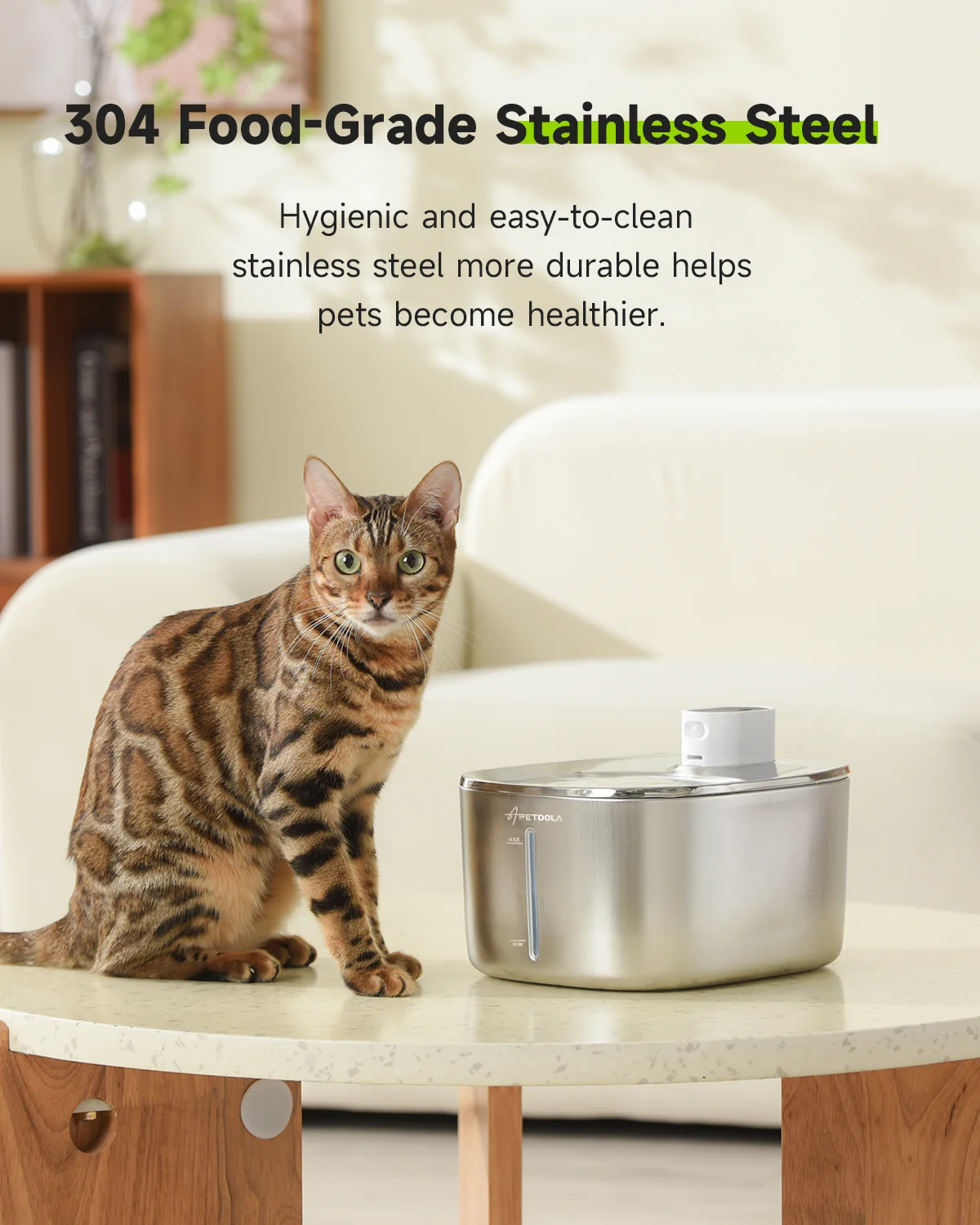 Fonte de Água para Cães e Gatos APETDOLA 4L Sem Fio para Usar em Qualquer Lugar - Image 5