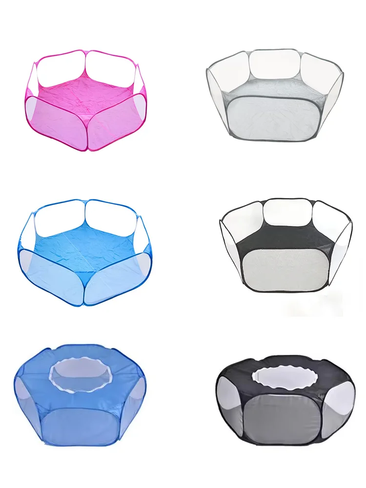 Cercadinho Dobrável para Hamster Coelhos e Roedores Transparente - Imagem 5