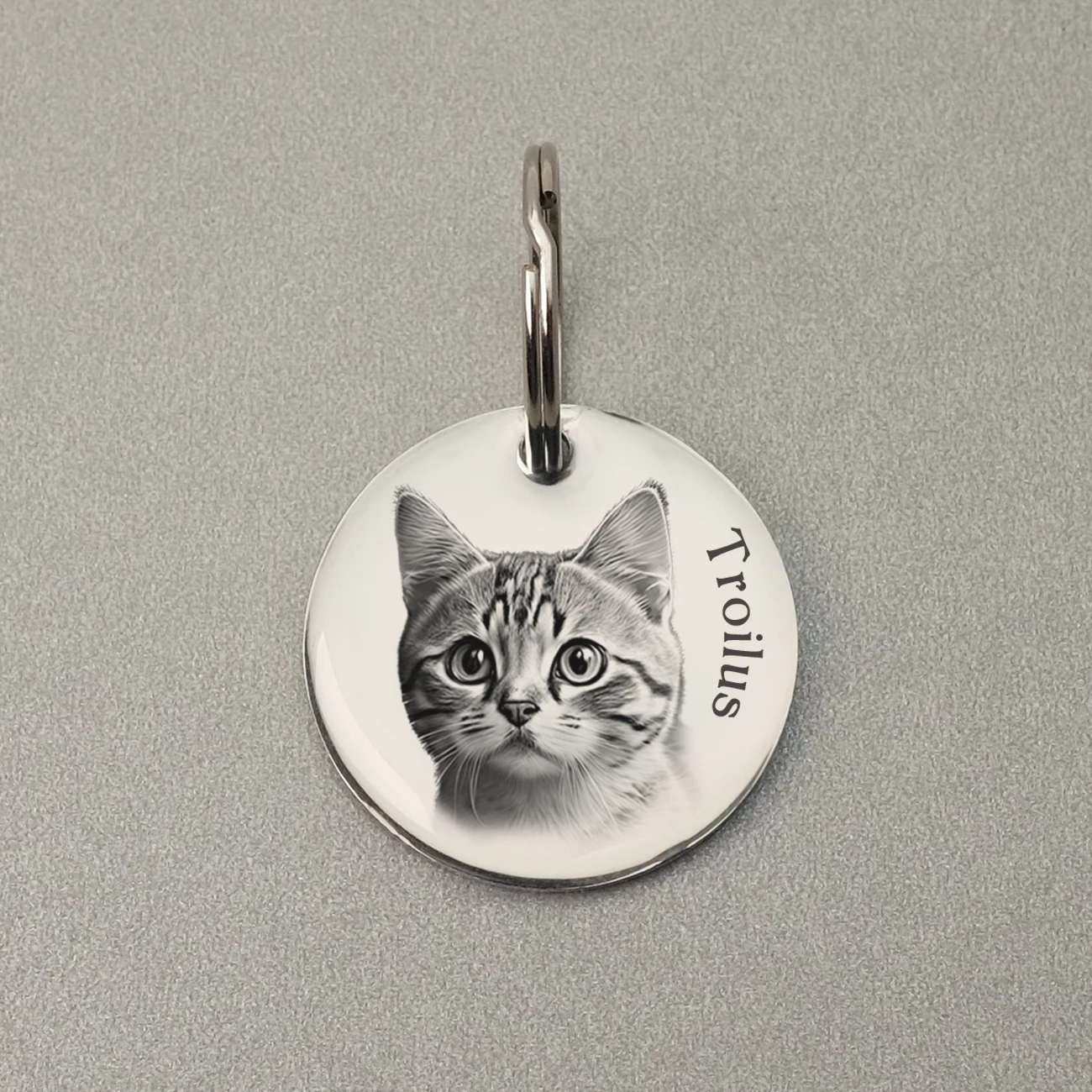 Etiqueta de Identificação para Cães e Gatos de Aço Inoxidável 30mm - Image 5