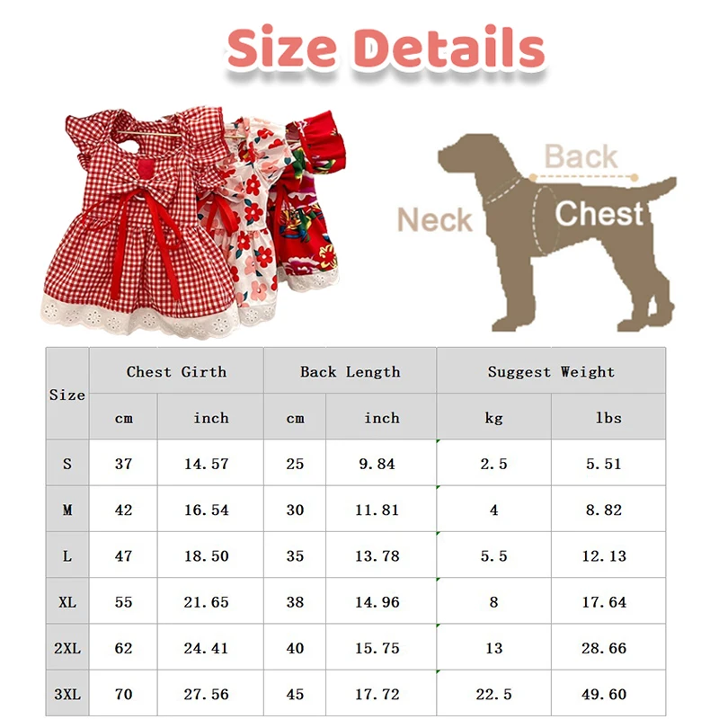 Vestido Floral para Cães e Gatos de Poliéster Respirável - Image 6