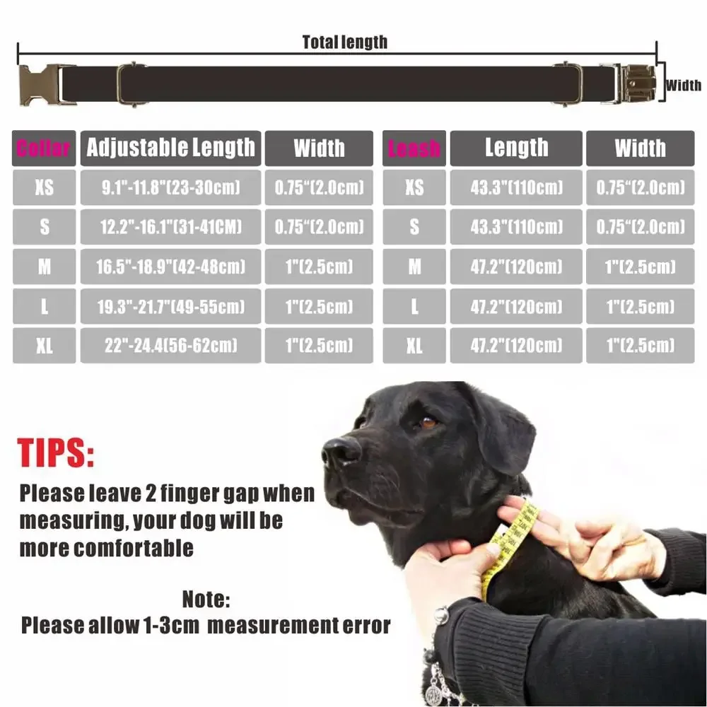 Coleira para Cães de Fibra com Gravação Gratuita Leopardo Rosa - Imagem 5
