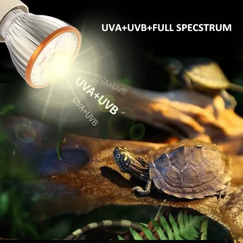 Lâmpada LED UV UVA UVB para Répteis 6W E27 com Espectro Completo - Image 2
