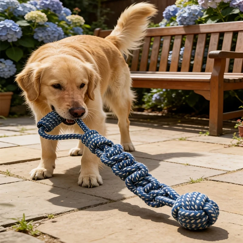 brinquedo de corda de algodão para cães