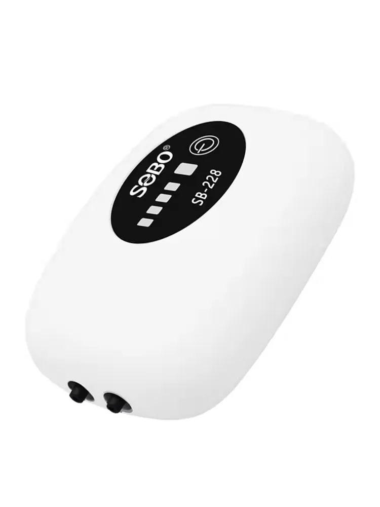 Bomba de Oxigênio para Aquário USB 4800mAh com Gancho e Saída Dupla - Imagem 3