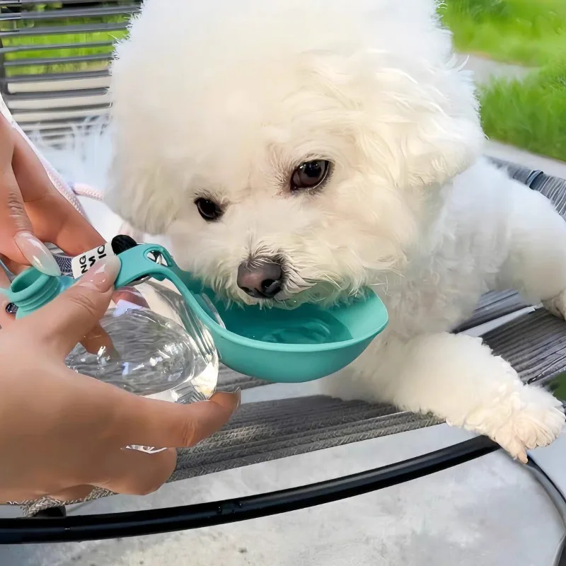 Garrafa de Água para Cães 285 ml com Tigela Removível Antivazamento - Imagem 4