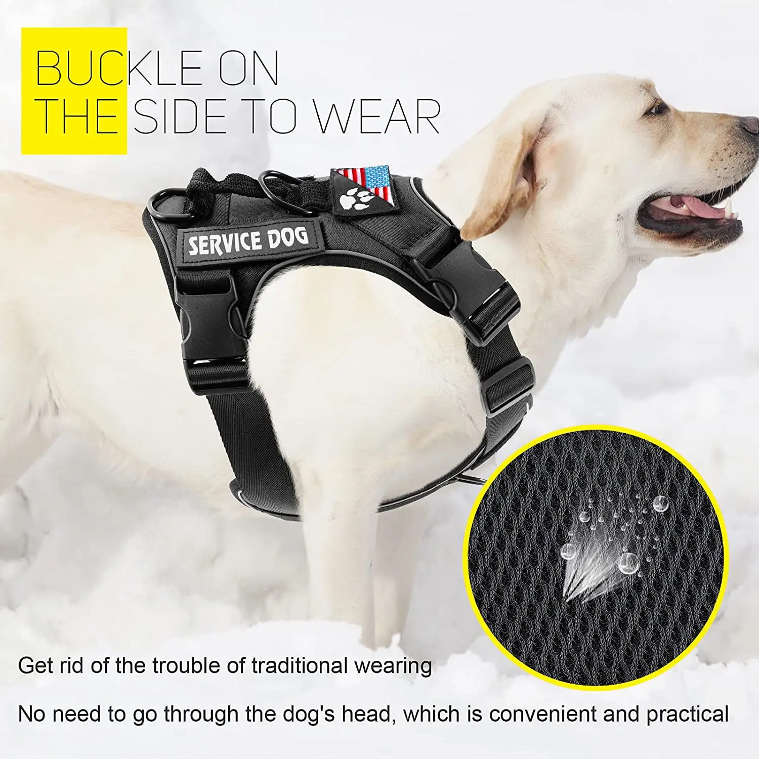 Conjunto de Coleira e Peitoral para Cães Refletivo para Caminhada - Imagem 6