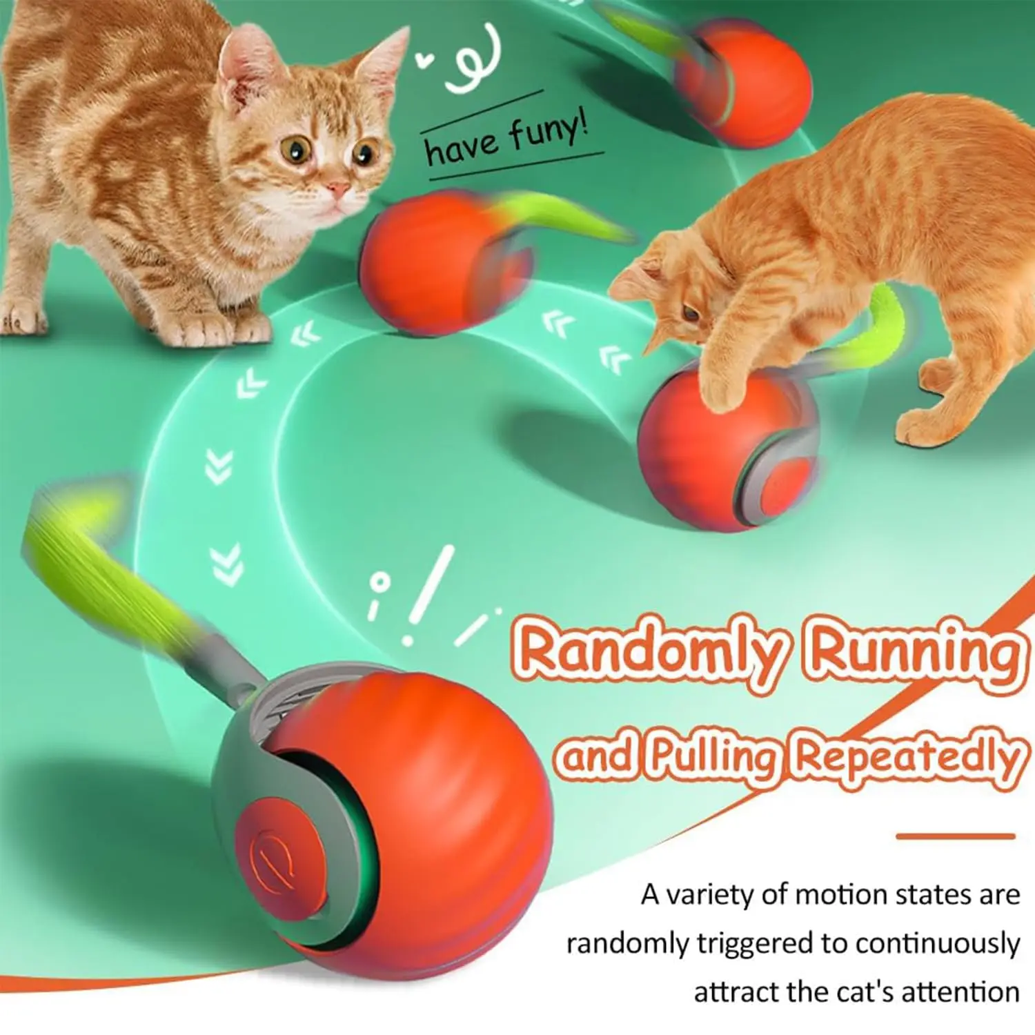 Brinquedo Interativo Speedy Tail 3.0 para Gatos com 50mm de Diâmetro - Image 3