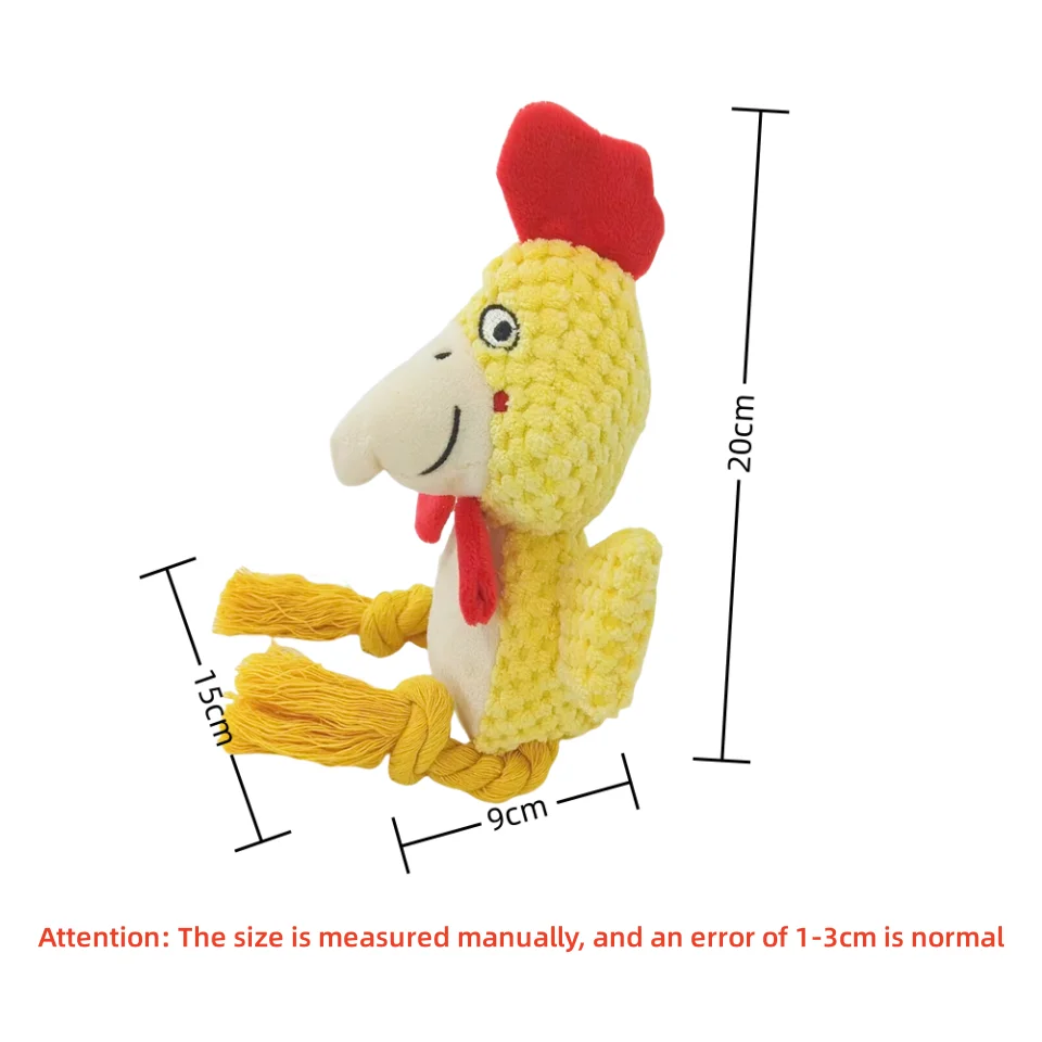 Brinquedo de Pelúcia para Cães com Formato de Urso 18x15 cm para Interagir - Imagem 3