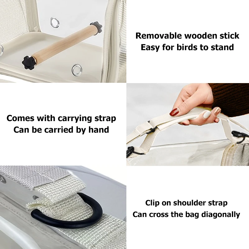 Bolsa de Viagem para Pássaros e Hamsters com Alças Removíveis - Imagem 5