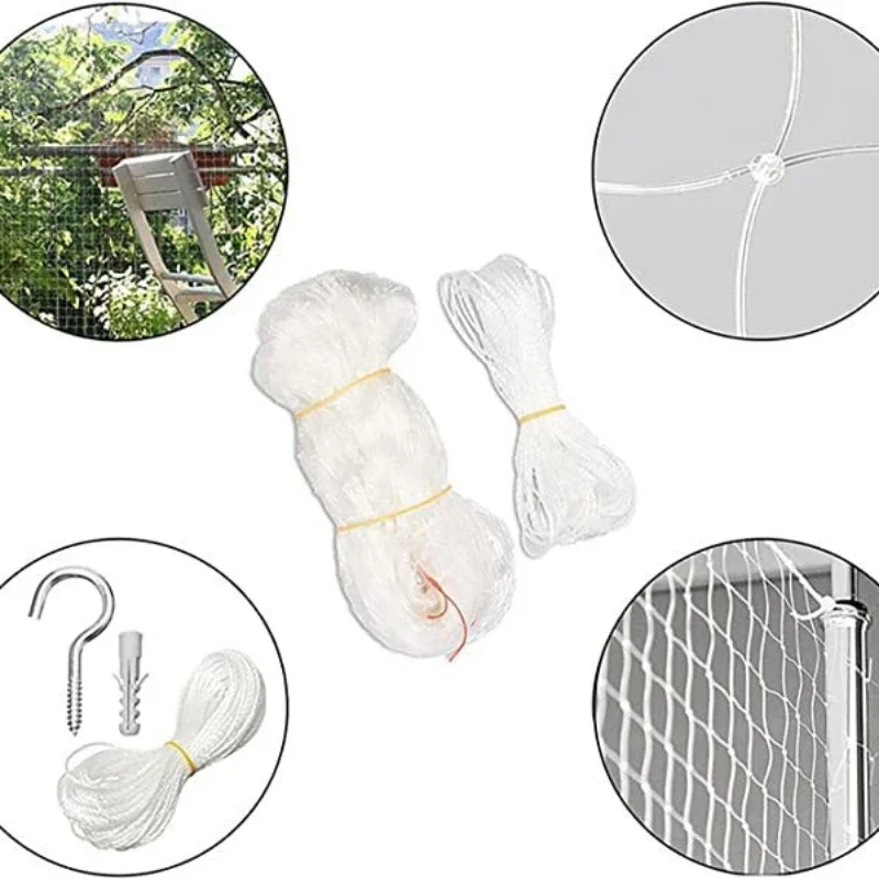 Rede Protetora para Gatos de Nylon e Plástico com Malha 3x3 cm - Imagem 5