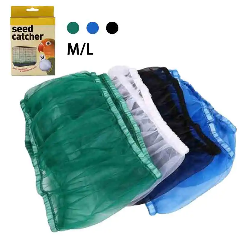 capa para gaiola de pássaros com coletor de sementes