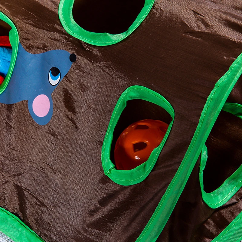 Tenda para Gatos com 9 Buracos e Sino para Caça - Imagem 2