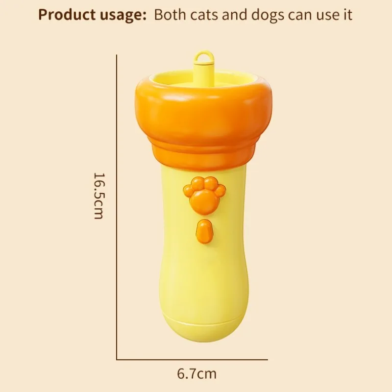 Varinha Elétrica para Gatos com Lançador Retrátil e Estampa de Pata - Imagem 3