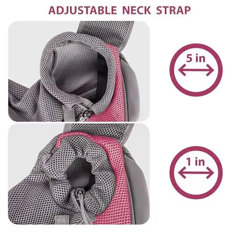 Mochila para Cães e Gatos Pequenos de Malha Respirável Leve - Image 4