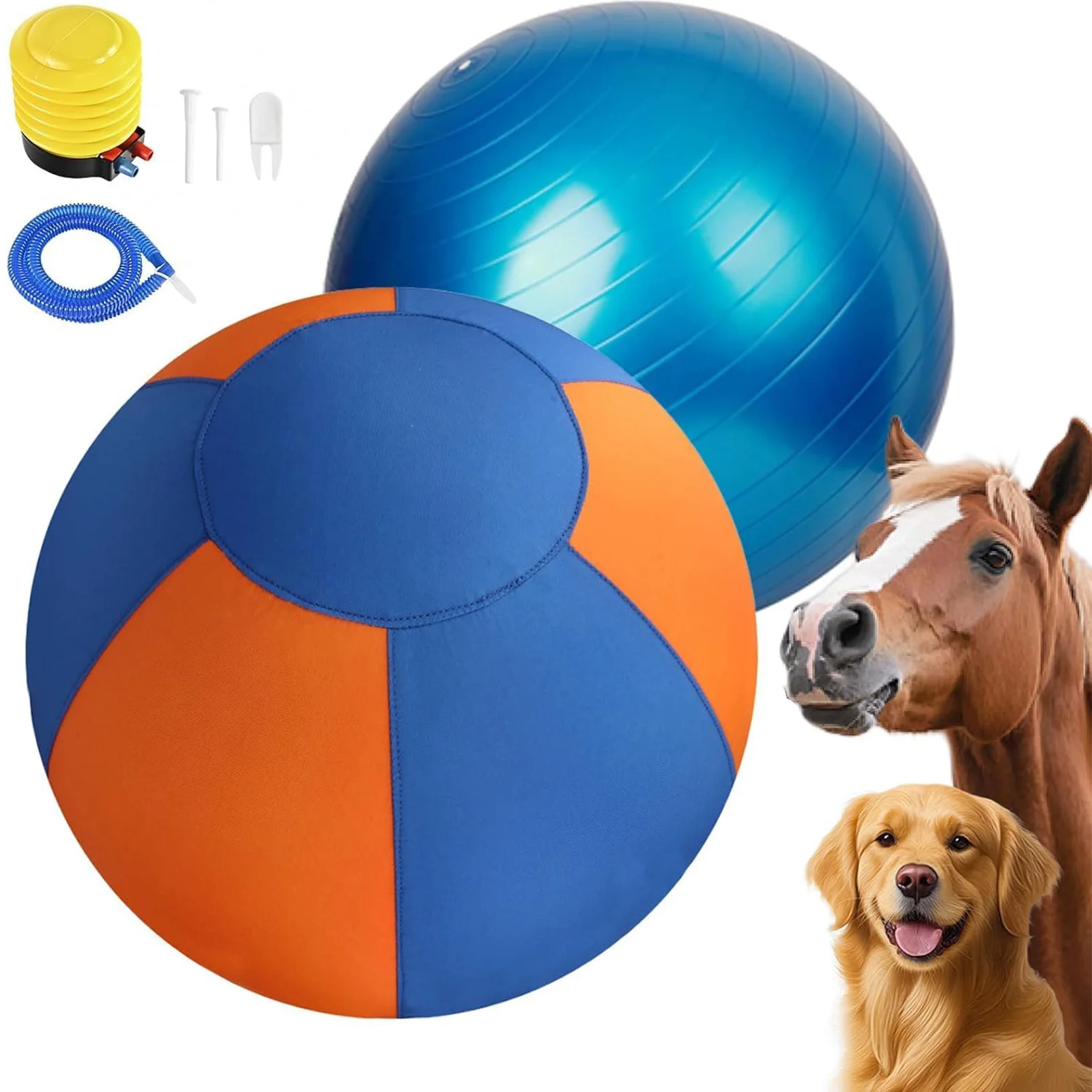 Bola de Pastoreio para Cães com Capa Protetora e Bomba - Imagem 3
