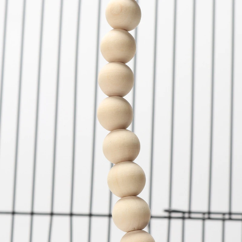 Brinquedo de Madeira para Pássaros com Sino 12 cm para Gaiola - Imagem 6