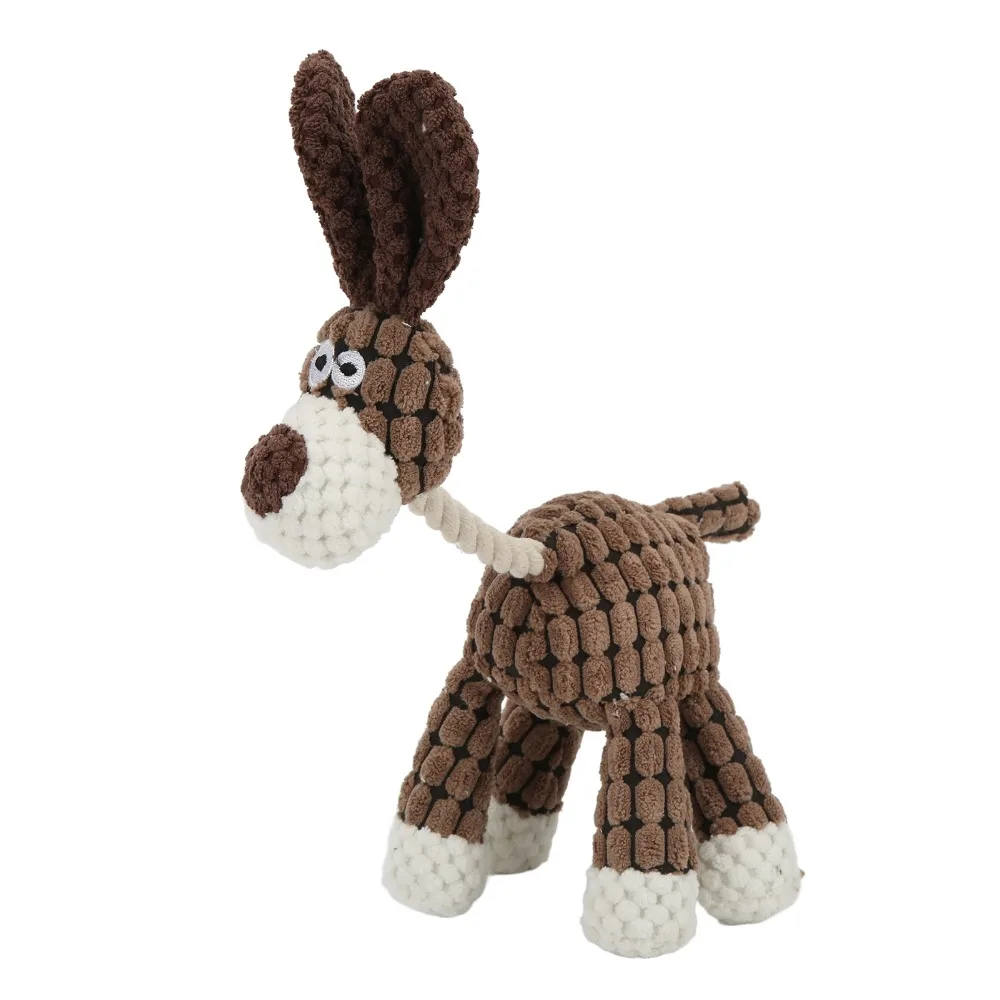 Brinquedo para Cães de Veludo com Apito e Textura Macia - Imagem 4