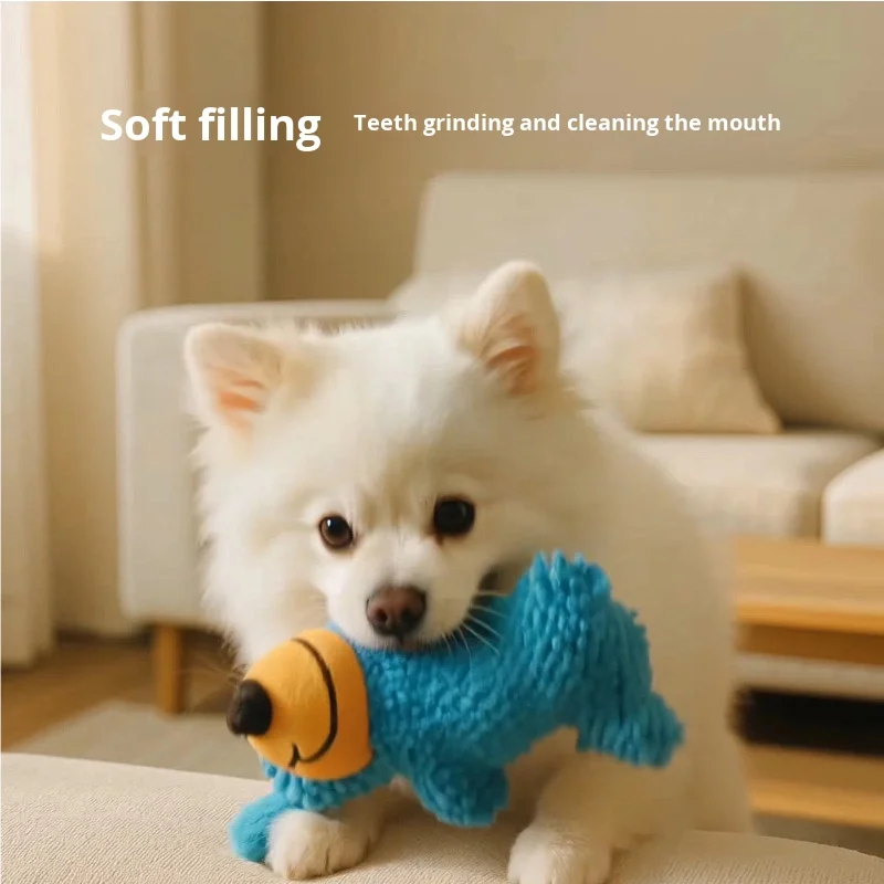 Brinquedo de Pelúcia para Cães com Apito para Filhotes Brincar - Imagem 3