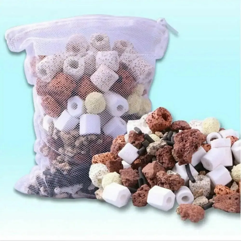 Sacos de Filtro para Aquário Reutilizáveis com Zíper para Tanques - Imagem 3