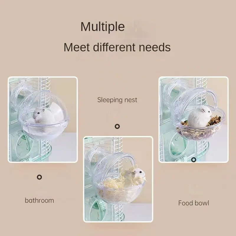 Casa de Banho para Hamster em Acrílico Transparente - Imagem 5