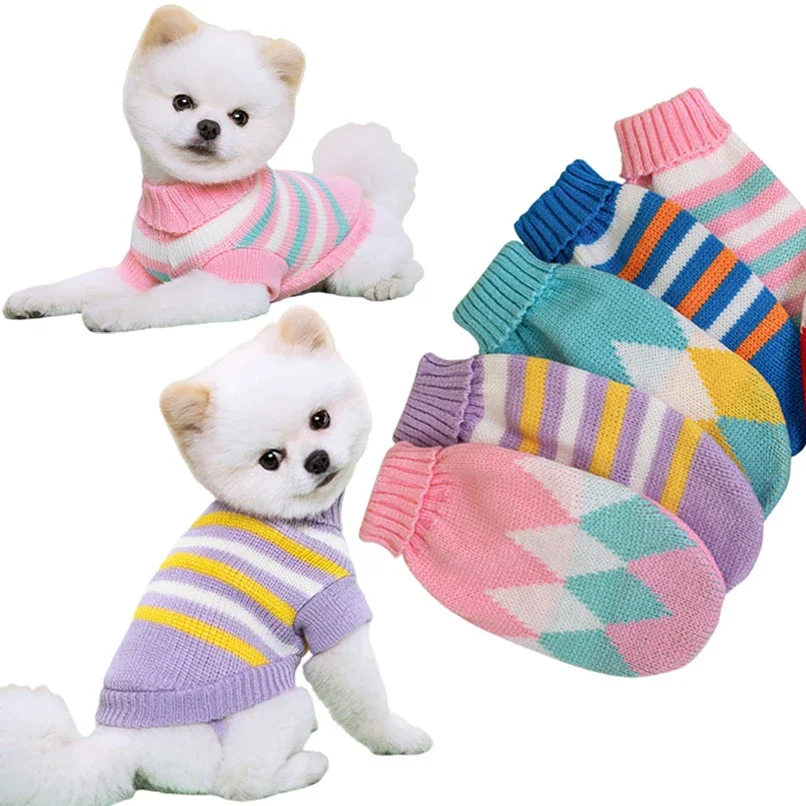 camisola de malha para cães pequenos