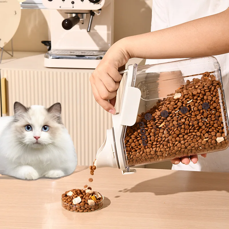 Pote Hermético para Ração de Pets Transparente Livre de BPA - Imagem 2