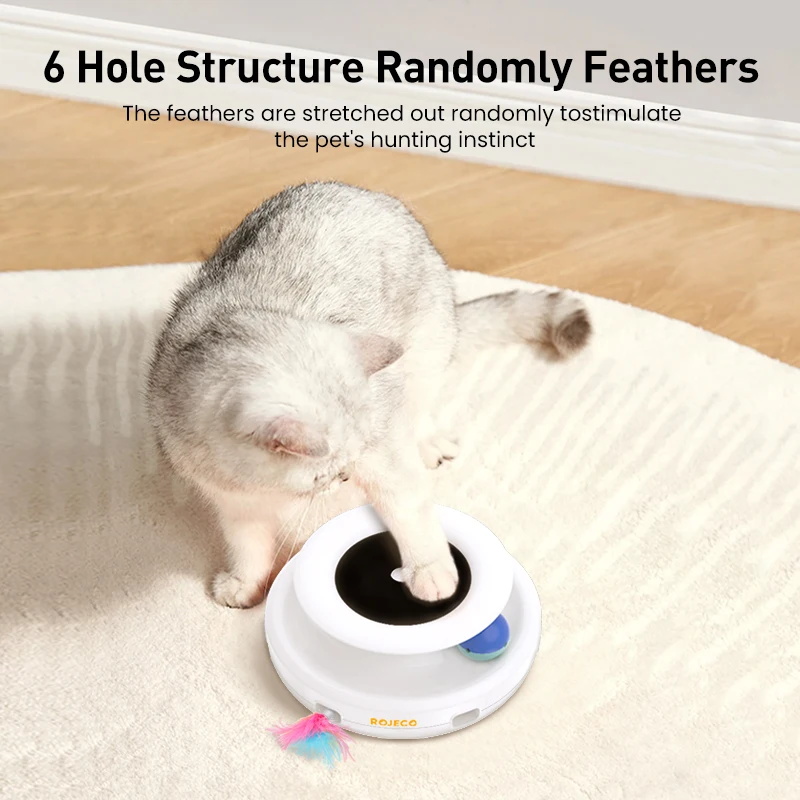 Rojoeco Brinquedo Interativo para Cães e Gatos 2 em 1 com 5 Modos - Image 2